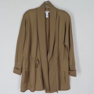 Soft Surroundings  Brown Knit Loose Fit Jacket L